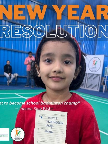 Our youngest player, Ihaana, has a clear goal: to become her school's badminton champion. We love her ambition and will support her every step of the way.