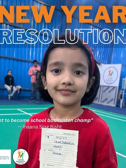Our youngest player, Ihaana, has a clear goal: to become her school's badminton champion. We love her ambition and will support her every step of the way.
