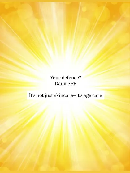 Your primary defense against photoaging is daily SPF. Think of it not just as skincare, but as essential age care for your future self.