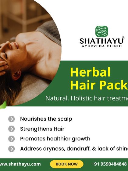 Our natural, holistic herbal hair packs are formulated to deeply nourish the scalp and strengthen hair from the roots. This treatment effectively addresses dryness, dandruff, and lack of shine, promoting healthier, more vibrant hair growth.