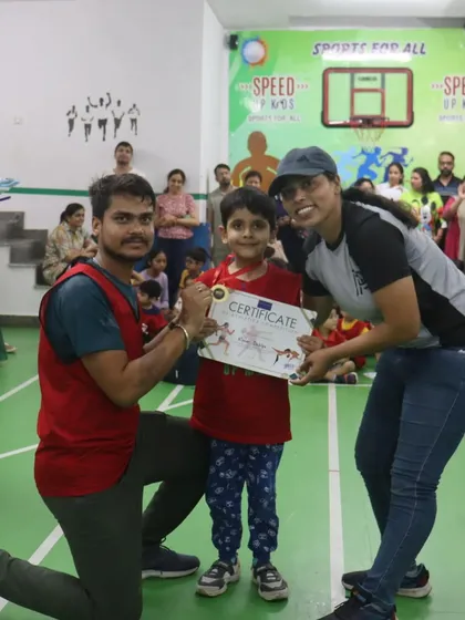 Another winner from our competition, all smiles as he receives his award.