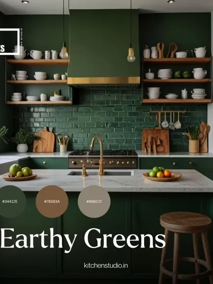 Earthy greens continued to be a strong trend, bringing a sense of nature and calm into the heart of the home.