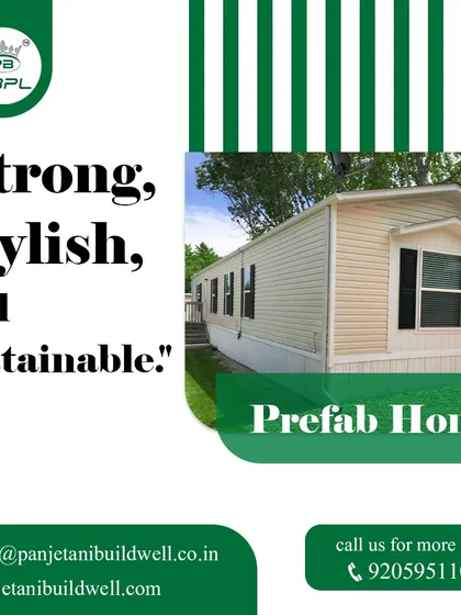Our prefab homes are strong, stylish, and sustainable. This example of a manufactured home demonstrates a traditional aesthetic combined with the efficiency and quality control of prefabrication.