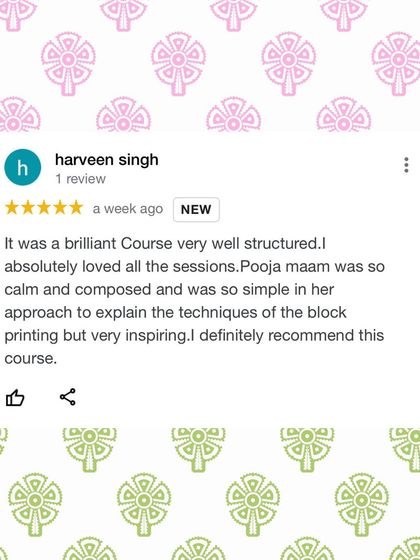 Amoha Prints - Block Printing Workshops & Art Classes Happy Participants & Rave Reviews photo 4