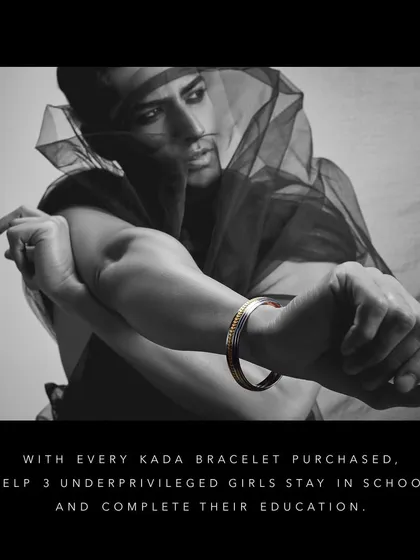 Style with purpose is at the heart of my philosophy. The Altruist Kada Bracelet is more than an accessory; it's a commitment to a cause, helping support the education of underprivileged girls with every purchase.