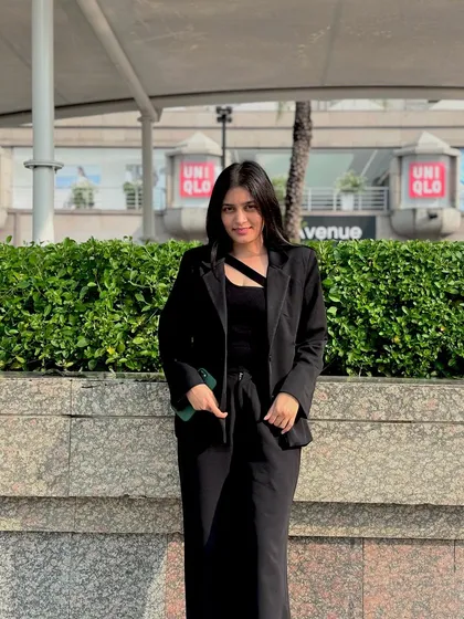 Standing firm in my principles and my practice. This photo was taken in an urban setting, reflecting my work in the bustling Delhi NCR.