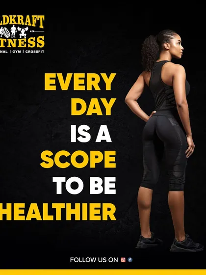 Every day is a scope to be healthier. Start your week strong and remember that the only bad workout is the one you didn't do.