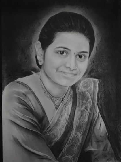 Realistic Charcoal & Dry Brush Sketches photo 40