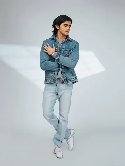 A classic full-length pose. This is a staple for any male model's portfolio.
