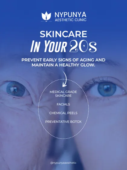 Skincare in your 20s is all about prevention. By using medical-grade skincare, getting regular facials and chemical peels, and even considering preventative Botox, you can prevent early signs of aging and maintain a healthy glow.
