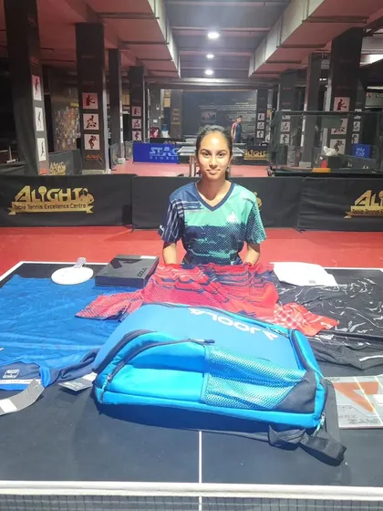 Celebrating our player Shreya Limaye's sponsorship from JOOLA, a world-class table tennis brand. We support our players in every way possible.