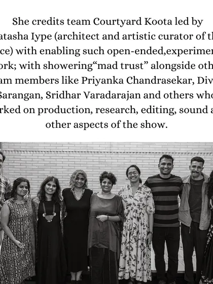 The 'Many Moons' team, a group of artists and collaborators who, with our "mad trust", brought this open-ended, experimental work to life. This is the kind of creative community we love to foster.