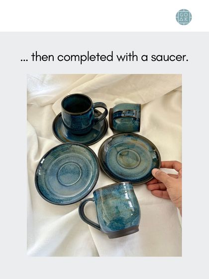 The addition of a saucer by Lagavi completed the design, turning a simple cup into an elegant set.