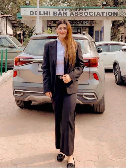 In front of the Delhi Bar Association office. Being a lawyer is a huge part of my identity, and I am proud of the work I do within this challenging and rewarding profession.