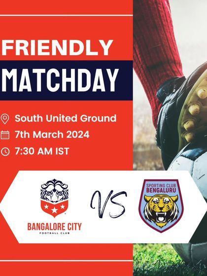 We regularly schedule friendly matches against high-level opponents like I-League 2 team Sporting Club Bengaluru to test our squad.