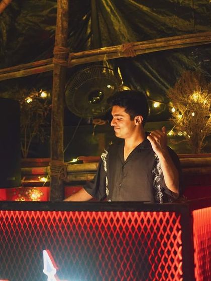 Another angle from the Raasta set, feeling the open-air vibe before the party kicks off.