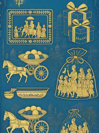 Ekaani - Luxury Wedding Stationery & Gifting Golden Dunes: A Suryagarh Story photo 14