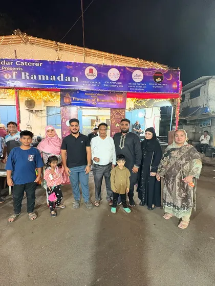 A family enjoying their Iftar with us. We are grateful for every guest who visits.