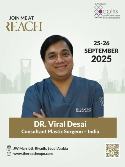 My expertise in regenerative medicine led to an invitation to speak at the REACH conference in Riyadh, Saudi Arabia. I delivered talks on advanced treatments for hair loss, such as Exosomes and Biomimetic Peptides, to a global audience.