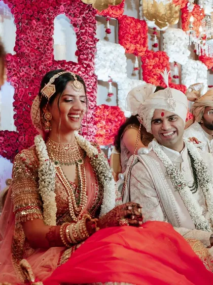 The joy on their faces says it all. We strive to create a wedding experience that is filled with happiness and laughter.