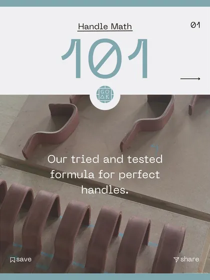 The first slide of my "Handle Math 101" guide. This is my tried-and-tested formula for creating perfectly balanced and comfortable handles every time.