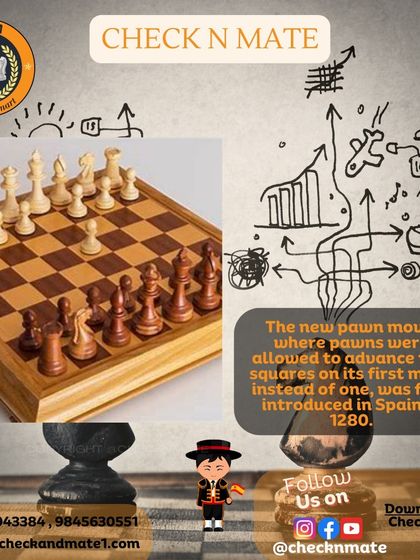 Did you know the pawn's ability to move two squares on its first move was introduced in Spain in 1280?