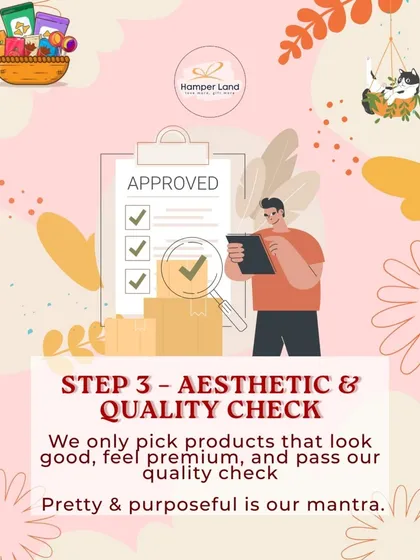 Step 3 is the aesthetic and quality check. I only pick products that look good, feel premium, and pass my quality standards. My mantra is "pretty and purposeful."