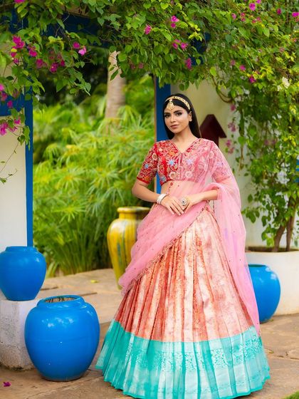 Maya Designer Studio - Custom Bridal & Occasion Wear Modern Half Sarees (Langa Voni) photo 38