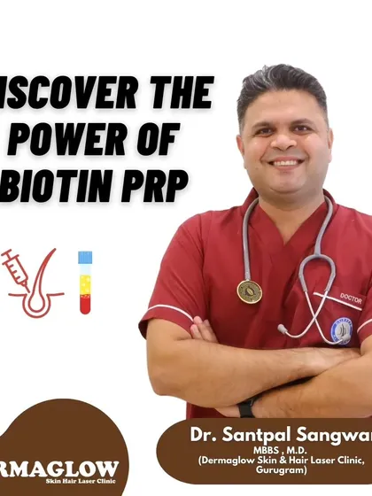 Dr. Santpal Sangwan, here to explain the power of Biotin PRP. We leverage this advanced, non-surgical treatment to effectively combat hair loss and improve hair density for our clients.
