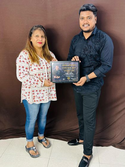 A heartfelt congratulations to this student on her certification.