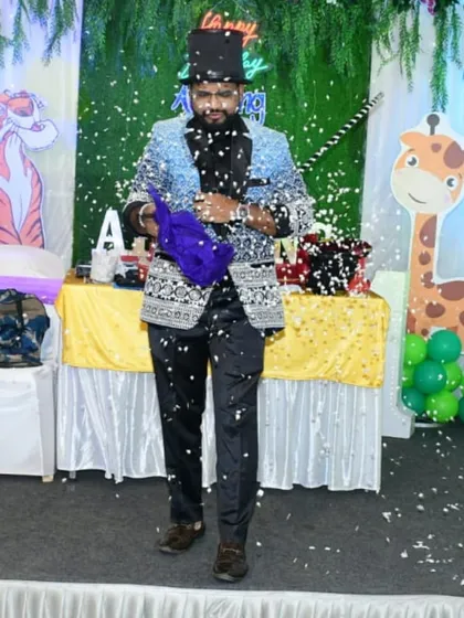 Creating a magical indoor snowstorm. This effect is a beautiful and surprising way to end a routine, showering the stage with confetti and wonder.