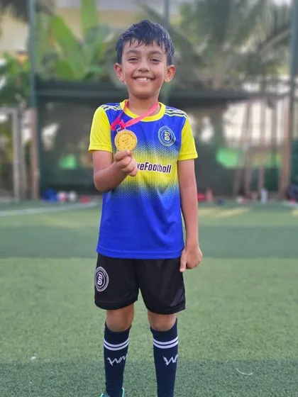 This young star's dedication and positive spirit earned him the Player of the Month award.