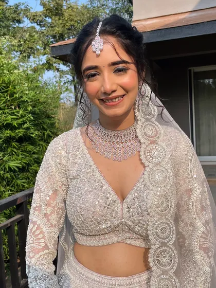 Another shot of this gorgeous bride. The soft, glowing makeup highlights her features without overpowering her natural beauty, which is always my goal.
