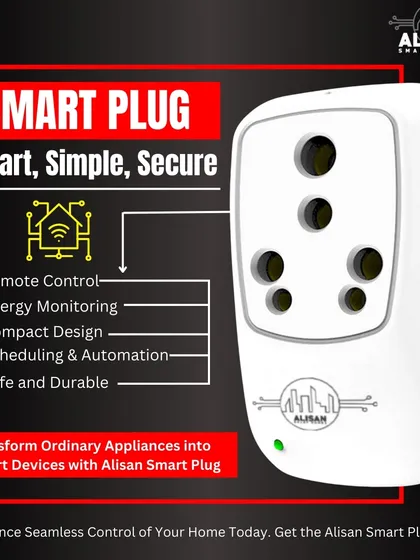 Our smart plug is a simple yet powerful tool to transform ordinary appliances into smart devices. It offers remote control, energy monitoring, and scheduling, all in a compact, safe, and durable design.