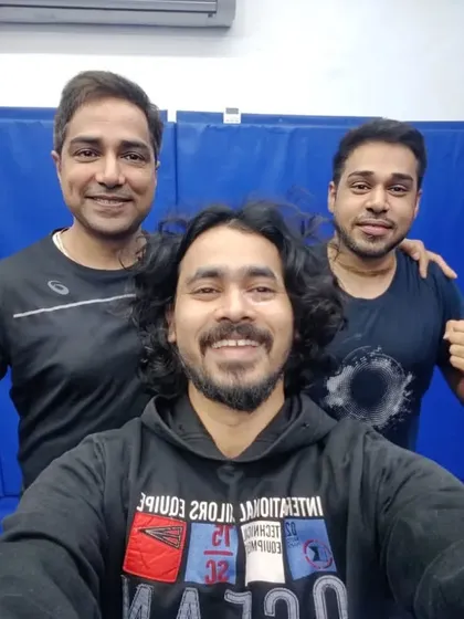 Three of our members looking strong after a class focused on No-Gi takedowns and control.