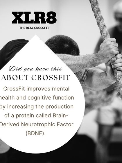 Did you know CrossFit improves mental health? It increases a protein called BDNF, which is linked to better memory, mood, and reduced stress.