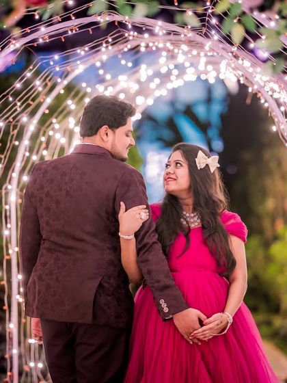 A walk through our floral and light archway makes for a truly enchanting photo, combining the beauty of nature with the magic of fairy lights.