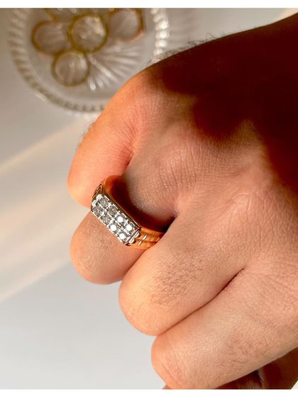 My statement men's jewelry is designed for those moments that demand a touch of the extraordinary. This diamond ring is both modern and timeless.