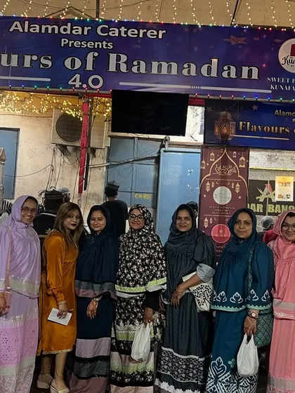 A group of ladies looking beautiful and happy at our food festival. Thank you for coming.