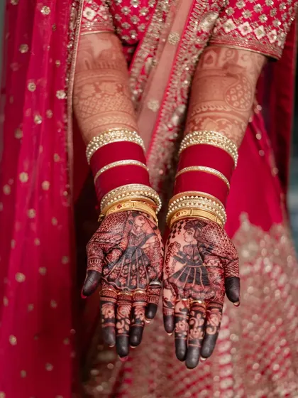 The intricate story told through mehndi. I focus on details like these, which hold deep cultural significance and represent the beautiful artistry of your wedding.