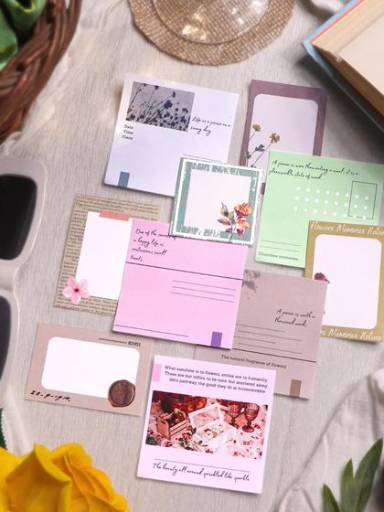 More of the beautifully designed note cards and tags from the Picnic kit.