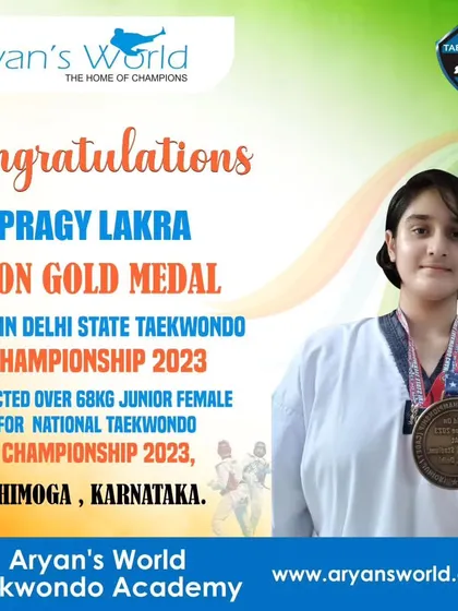 Pragya Lakra wins Gold at the 39th Delhi State Championship and qualifies for the Junior Nationals in Karnataka.