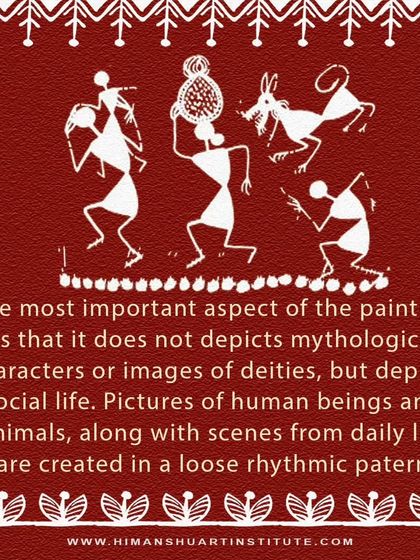 Explore the world of Warli painting. This series explains the tribal origins of the art, the meaning of its simple geometric shapes, and its focus on depicting social life.