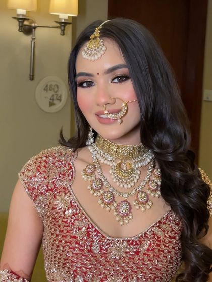 Ankit Malik - Bridal Makeup and Hair Styling Timeless Red & Maroon Brides photo 6