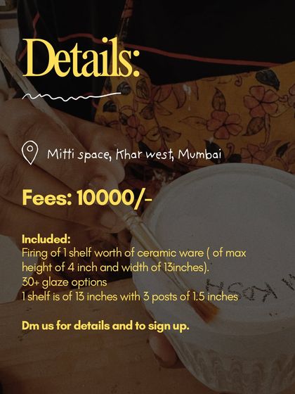 Here are the details for the Glaze Application Workshop. The fee includes the firing of your work and access to over 30 different glaze options for you to experiment with.