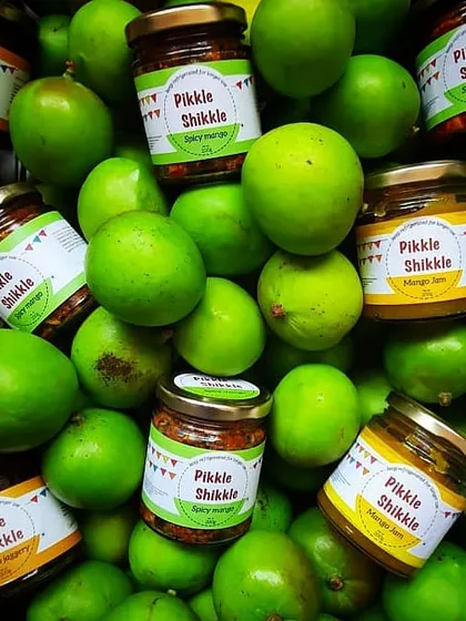 It's all about the mangoes. My spicy mango pickle and sweet mango jam are made from the best raw mangoes, ensuring every jar is packed with fresh, natural flavour.