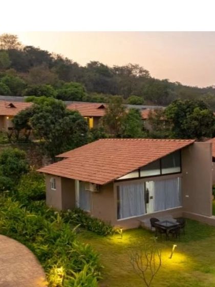 The scenic view of the cottages at one of our family camp locations. We choose beautiful, nature-rich venues for all our retreats.