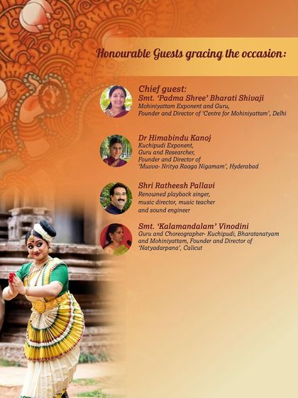 We were honored to have esteemed guests, including our Guru Padmashree Bharati Shivaji, grace the occasion of our student's Arangetram.