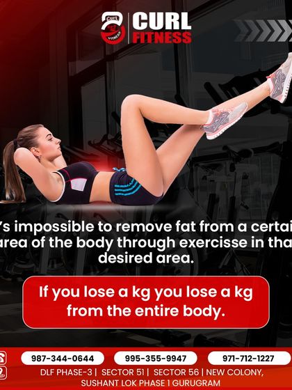 Myth: You can spot-reduce fat. Fact: It's impossible to remove fat from just one area. When you lose a kilogram, you lose it from your entire body.