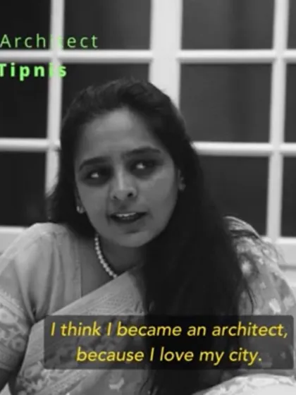 A still from an interview where I explain my motivation: "I think I became an architect, because I love my city." This love for our urban heritage is the foundation of my practice.